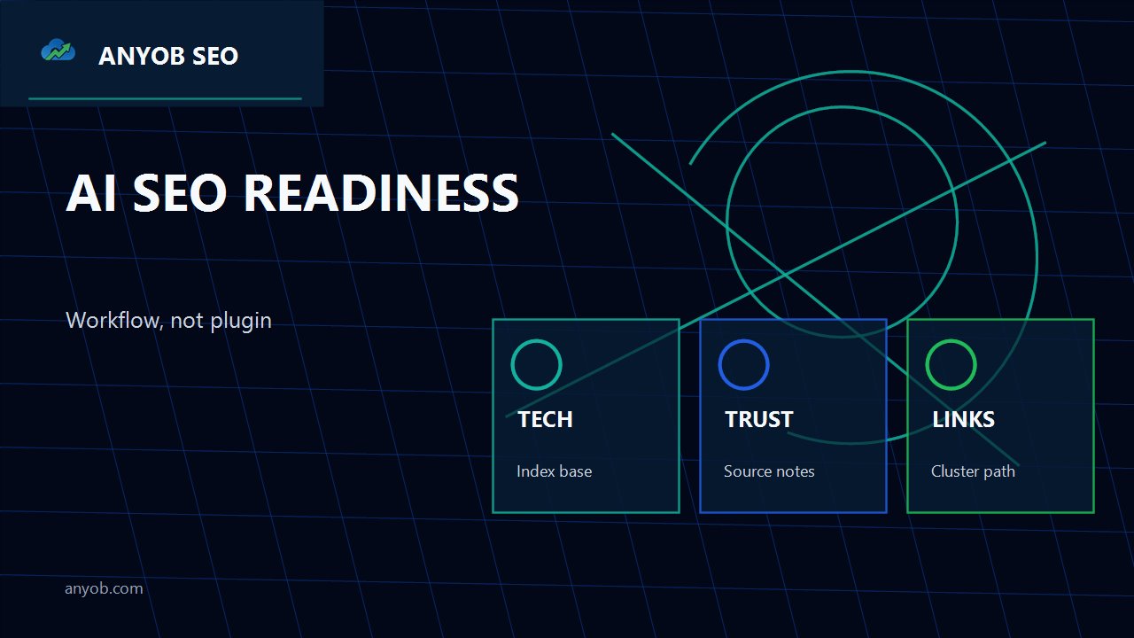 AI SEO readiness 技術內容信任內鏈模型
